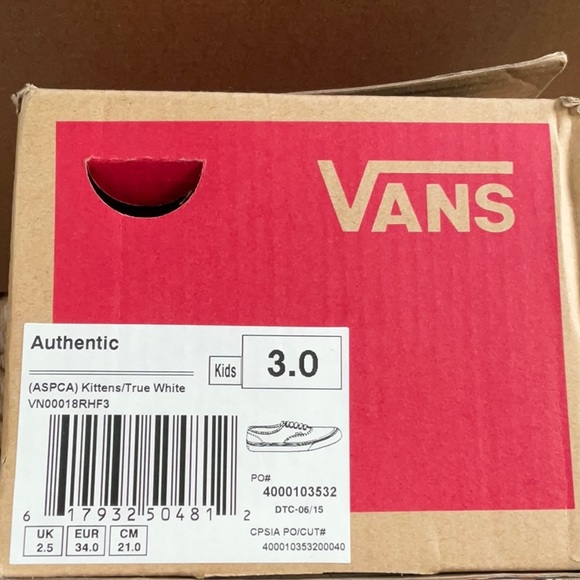 VANS Authentic (ASPCA) Kittens/True White, Kids 3.0 - Picture 5 of 5